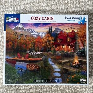 White Mountain Cozy Cabin 1000 piece puzzle